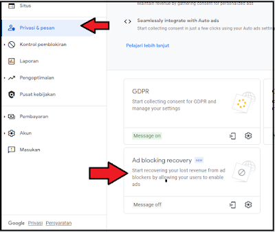 Cara Membuat Ad Blocking Recovery Di Google AdSense 100% Work