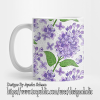 Lilacs Pattern Mug