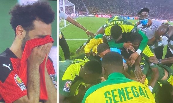 #AFCON2021FINAL: Mohamed Salah couldn't hold back his tears after Egypt lost to Senegal on penalties (video)