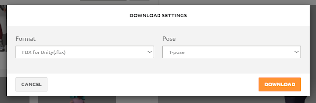 Download settings for the Ninja character