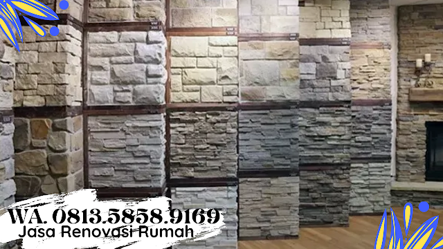 Jenis Batu Alam Untuk Dinding Teras - Jasa Bangun Rumah WA. 0813.5858.9169