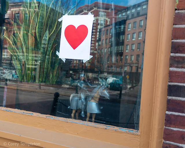 Portland, Maine February 2022 photo by Corey Templeton. Happy to see the Valentine's hearts around town yesterday.