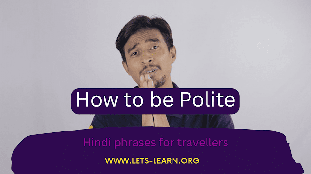 Hindi phrases for travellers