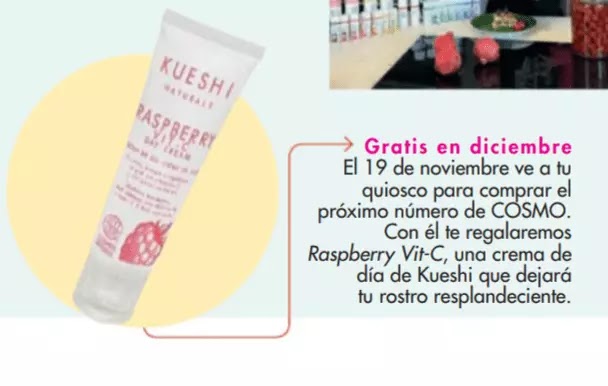 Regalo revista Cosmopolitan Diciembre  2021 kueshi