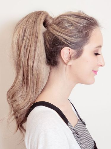 Pulled Back Ponytail: