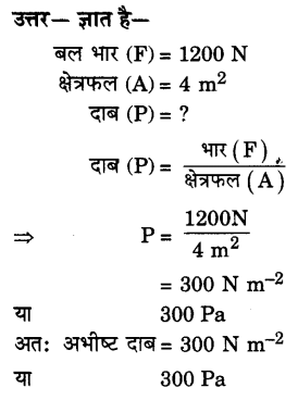 Solutions Class 9 विज्ञान Chapter-9 (बल तथा गति के नियम)