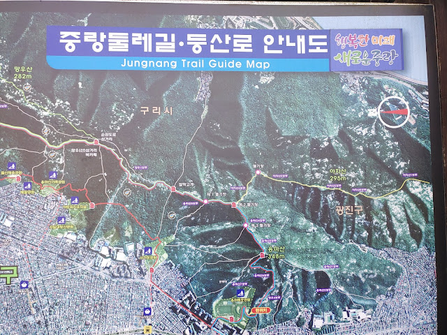 용마산 산행안내도