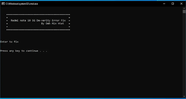 Redmi Note 10 5G Dm-Verity Corruption Fix Tool Download