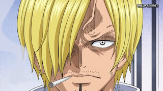 ワンピースアニメ WCI編 840話 サンジ | ONE PIECE ホールケーキアイランド編