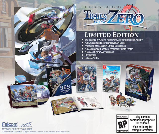 the legend of heroes trails from zero switch limited edition