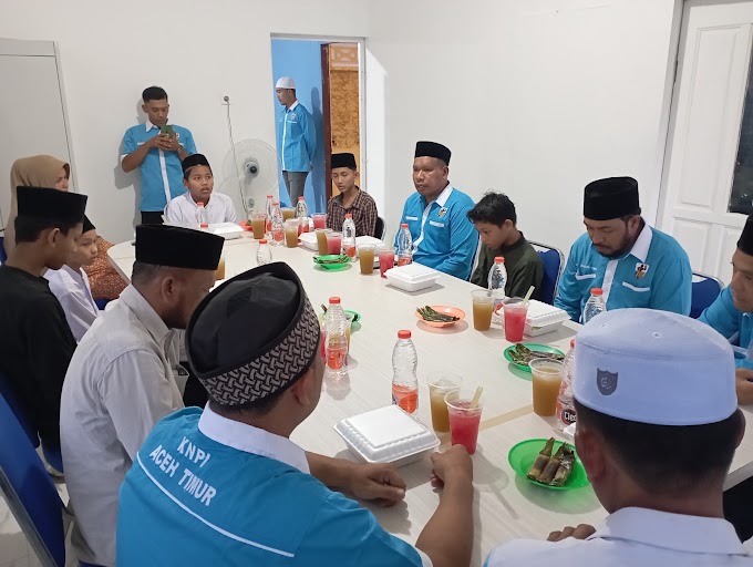KNPI Aceh Timur Gelar Bukber dan Santuni Yatim, Begini Harapan H Tole