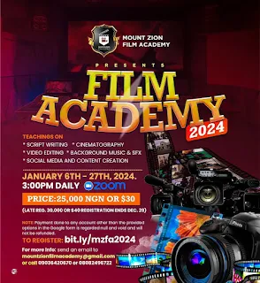 Mount Zion Opens Applications into 2024 Film Academy