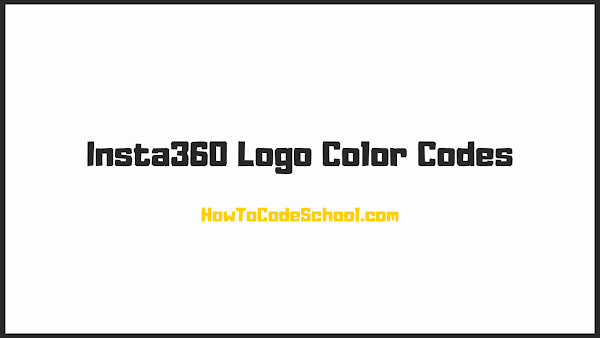 Insta360 Logo Color Codes