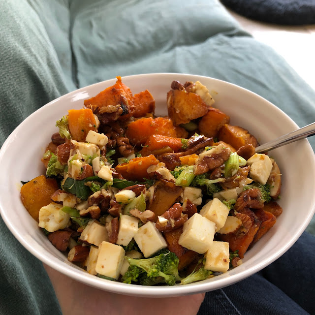 Sweet Potato and feta salad