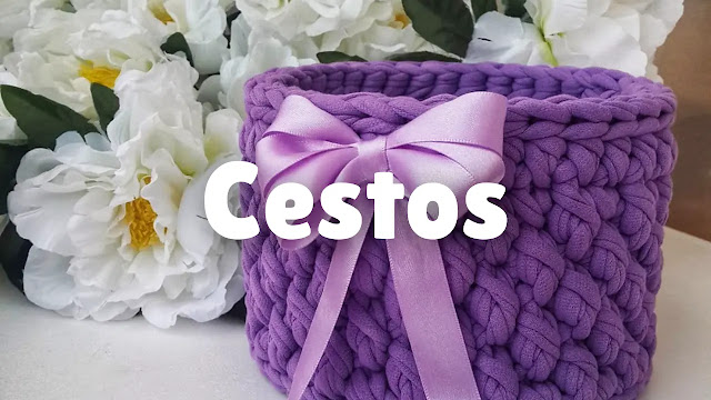 15 CESTOS A CROCHET para decorar el cuarto de tu niña 👧🏻