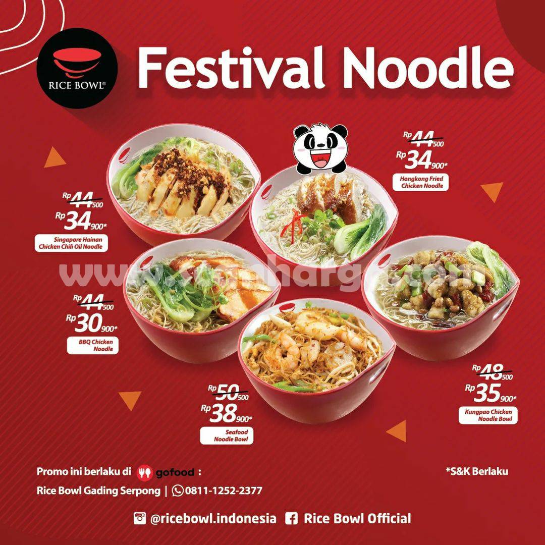 Rice Bowl Promo Festival Noodle & Juragan