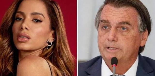 Após receber alfinetada de Bolsonaro, Anitta rebate: 'sabendo mais da minha vida do que do país'
