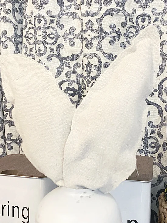 front of bunny ears