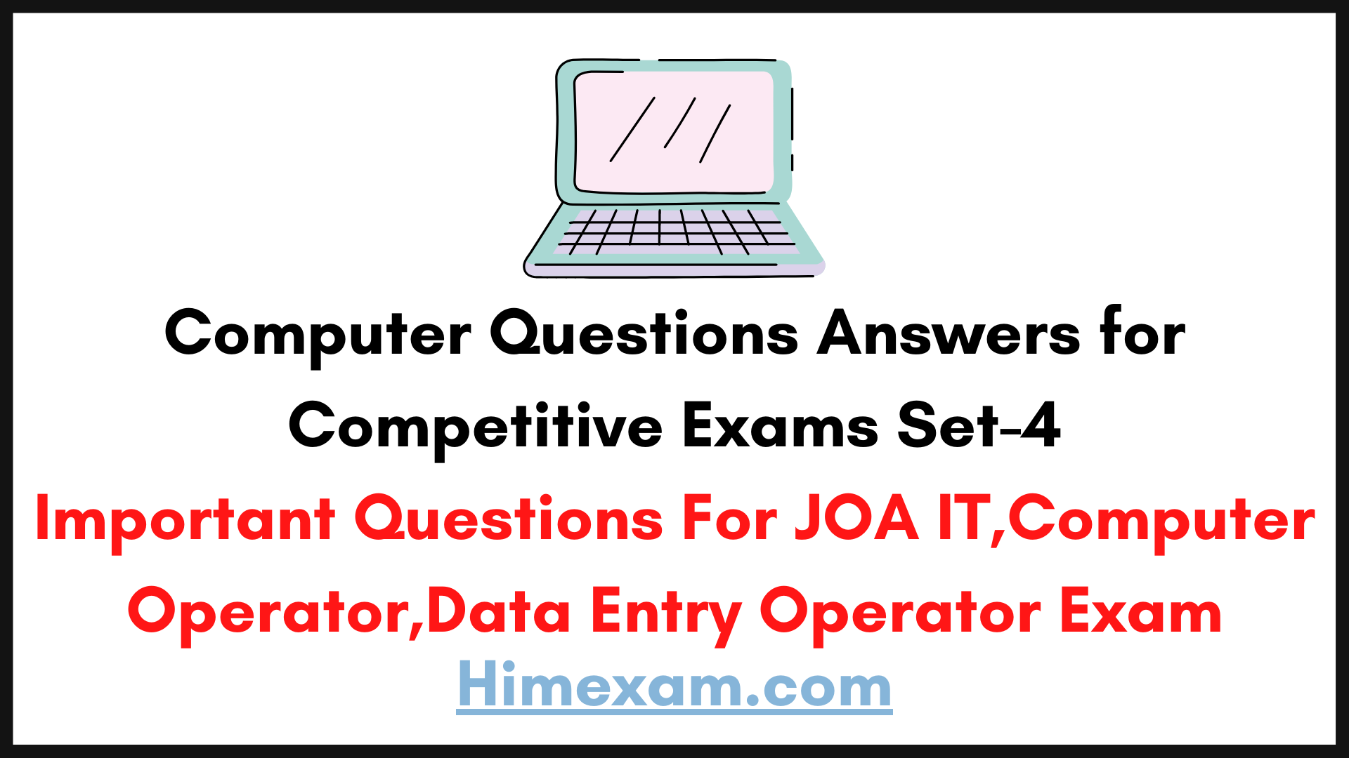 Computer Questions  Answers for Competitive Exams Set-4