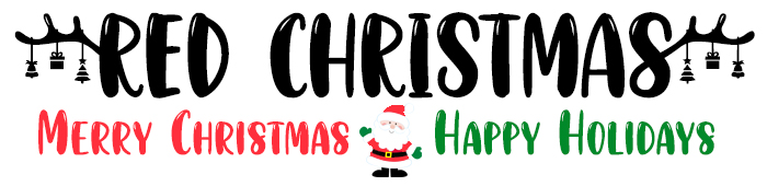 Red Christmas Font