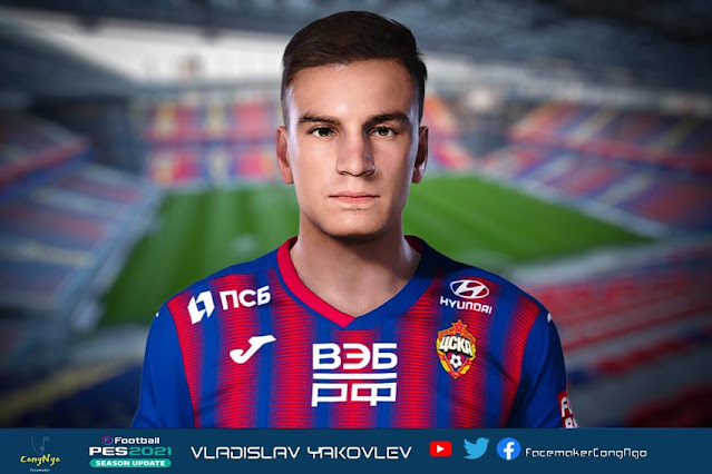 Vladislav Yakovlev Face For eFootball PES 2021
