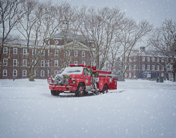 Fire truck on Governors Island