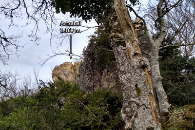 Cima de Artxabal, ... algo esquiva