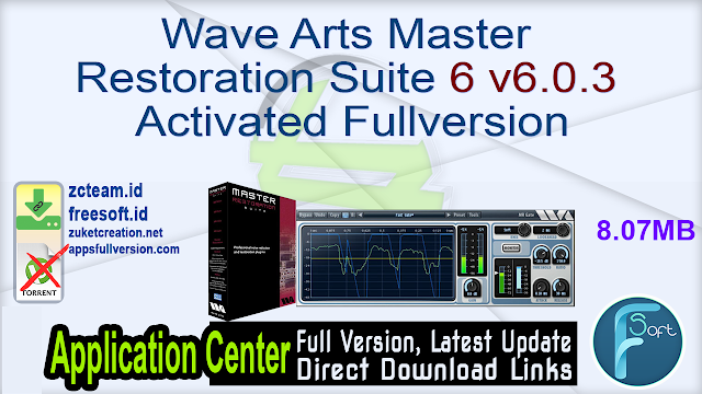 Wave Arts Master Restoration Suite 6 v6.0.3 Activated Fullversion