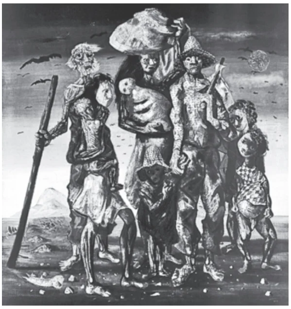 PORTINARI, C. Os retirantes. Óleo sobre tela, 180 x 190 cm.