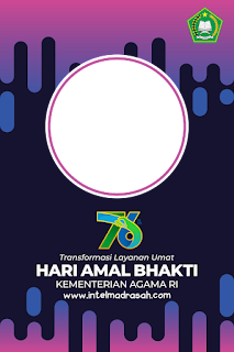 Twibbon HAB Kemenag Ke 76 Tahun 2022 Intel Madrasah