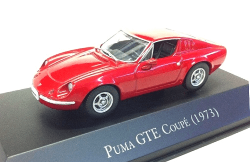 puma gte coupe 1:43, carros inesqueciveis do brasil
