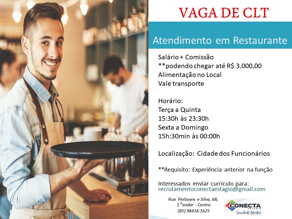 ATENDIMENTO EM RESTAURANTE