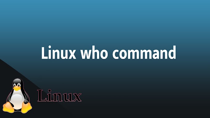 Linux who command