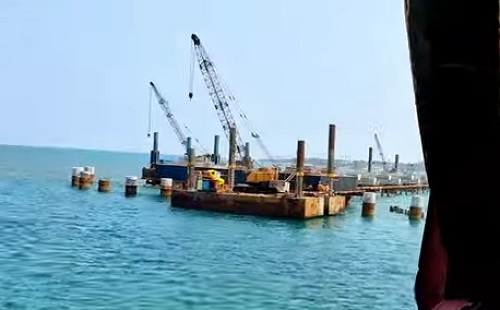 pamban rail bridge progress