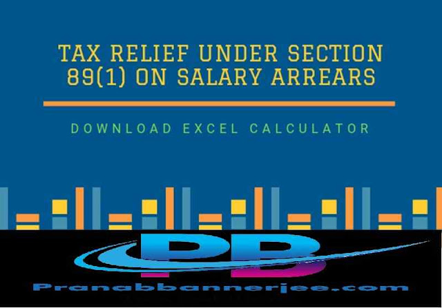 Automatic income tax salary arrears relief calculator in excel