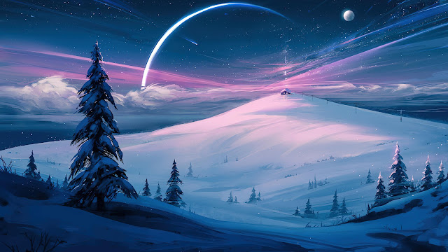 desktop wallpaper 4k - Snow Valley