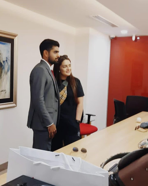 Who is the woman who went viral on social media along with Babar Azam?