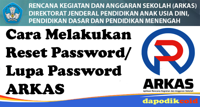 Cara Reset Password/Lupa Password ARKAS