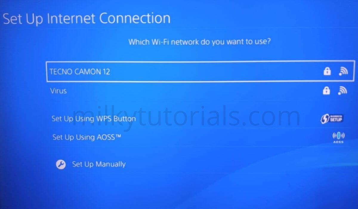 connect ps4 wifi