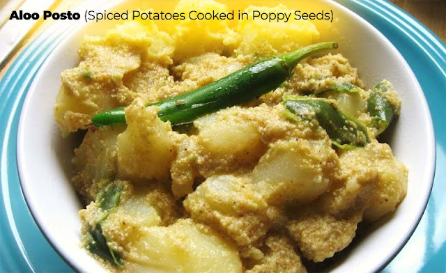 Aloo Posto - Spiced Potatoes Cooked in Poppy Seeds