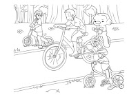 bikes coloring sheets to print for free