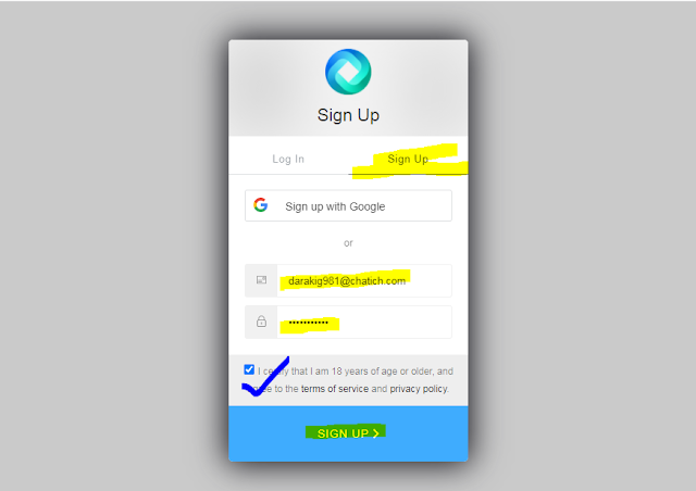 how to signup on HyperWrite