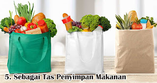 Sebagai Tas Penyimpan Makanan merupakan salah satu manfaat tas spunbond