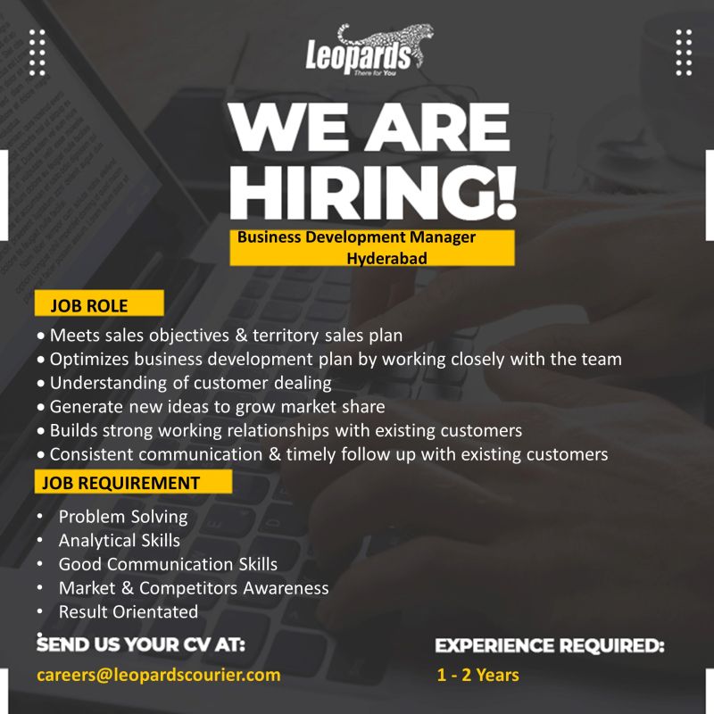 Leopards Courier Services Jobs Business Development Manager- E-Com