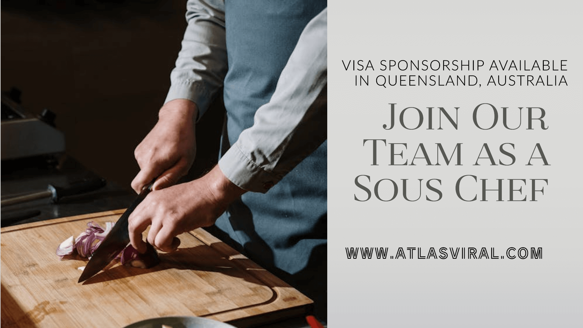 Sous Chef Job in Queensland - Australia with Visa Sponsorship