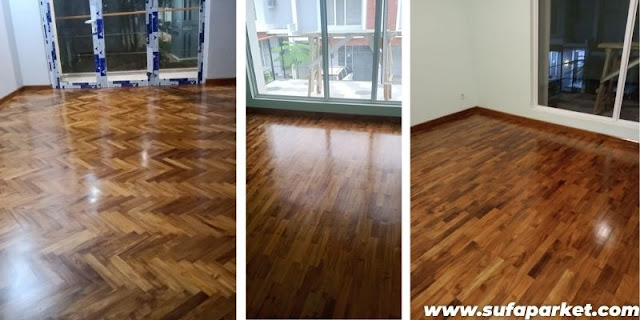 jenis lantai kayu solid indoor