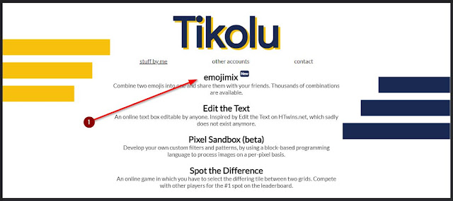klik menu emoji mix di situs tikoalu