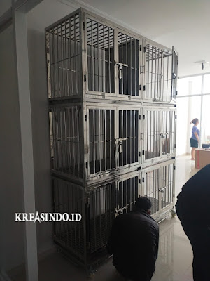 Kandang Anjing Stainless Pesanan Bpk Andretino di PIK Jakarta