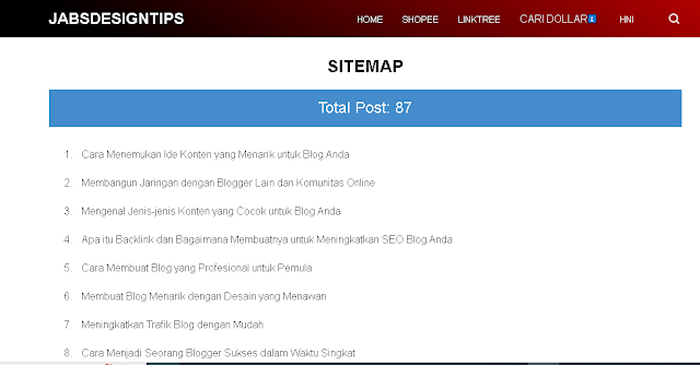 Buat Sitemap Blogspot: Panduan Lengkap untuk Membuat Sitemap Blogspot yang SEO-Friendly