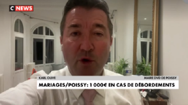 [VIDEO] POISSY (78) : 1.000 EUROS EN CAS DE DÉBORDEMENTS LORS DES MARIAGES